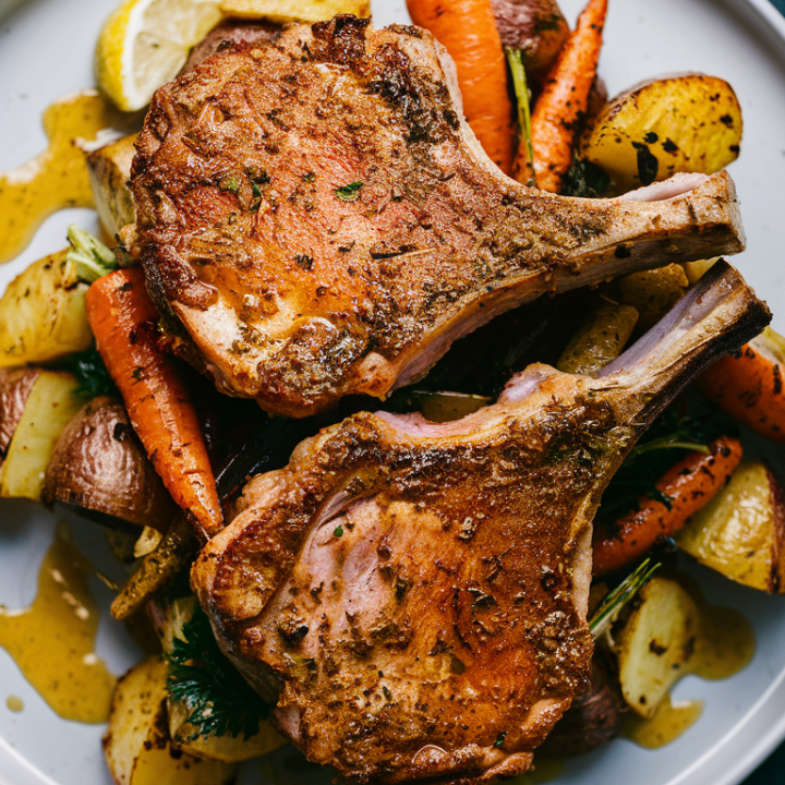 Skip the store-bought seasoning and make your own ranch rub! This easy recipe is perfect for roasted pork chops and can be customized to your taste. Plus, it stores for months! Great on meats, in salad dressings, or as a veggie dip. 🌱✨ #HomemadeSeasoning #HealthyCooking