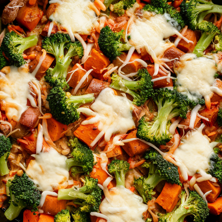 Craving something healthy and delicious? This 5-Ingredient Turkey & Sweet Potato Skillet is perfect for a midweek dinner. Packed with turkey, sweet potatoes, broccoli, and mozzarella cheese, it's gluten-free and ready in 40 minutes! 🍴🍠🦃 #DinnerIdeas #GlutenFree #HealthyMeals