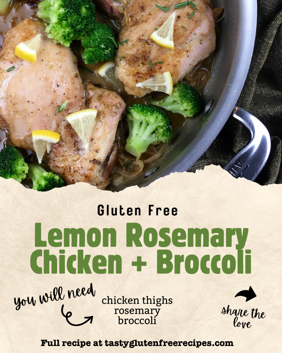 Discover the perfect weeknight dinner with our Lemon-Rosemary Chicken Thighs! 🌟 Packed with fresh rosemary, zesty lemon, and tender broccoli, this one-skillet wonder is both delicious and low-carb. A must-try for busy families! #QuickMeals #LowCarb
