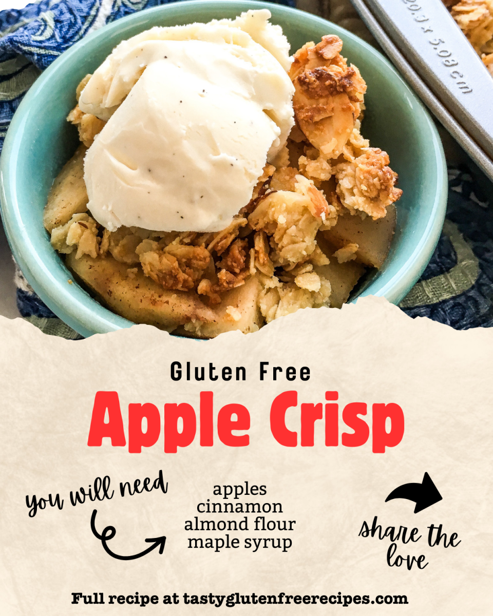 Discover the perfect balance of sweet and savory in this gluten and refined sugar-free dessert! 🍎 Fresh thyme elevates the classic apple crisp to a whole new level. 🥄🌿 #DeliciousDessert #GlutenFreeBaking