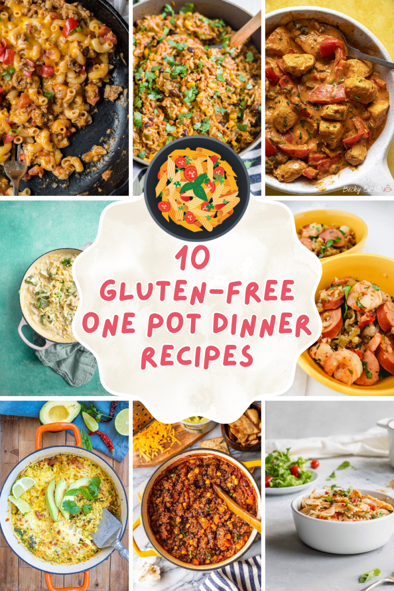 Ready for some easy and tasty gluten-free dinners? 🍲 Check out these one-pot wonders! From savory Ground Beef Skillet to creamy Chicken Alfredo Pasta and hearty Black Bean & Quinoa Veggie Chili, these recipes make gluten-free cooking a breeze. 🌟 #GlutenFree #OnePotMeals #DinnerInspiration