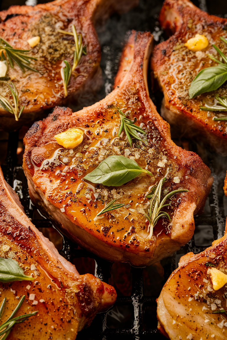 Level up your summer cookouts with these grilled herb-rubbed bone-in pork chops! π The versatile herb rub can be made with whatever herbs you have on hand, fresh from your garden or pantry. π Perfect for adding a burst of flavor to your BBQ nights! #SummerGrilling #BBQLove