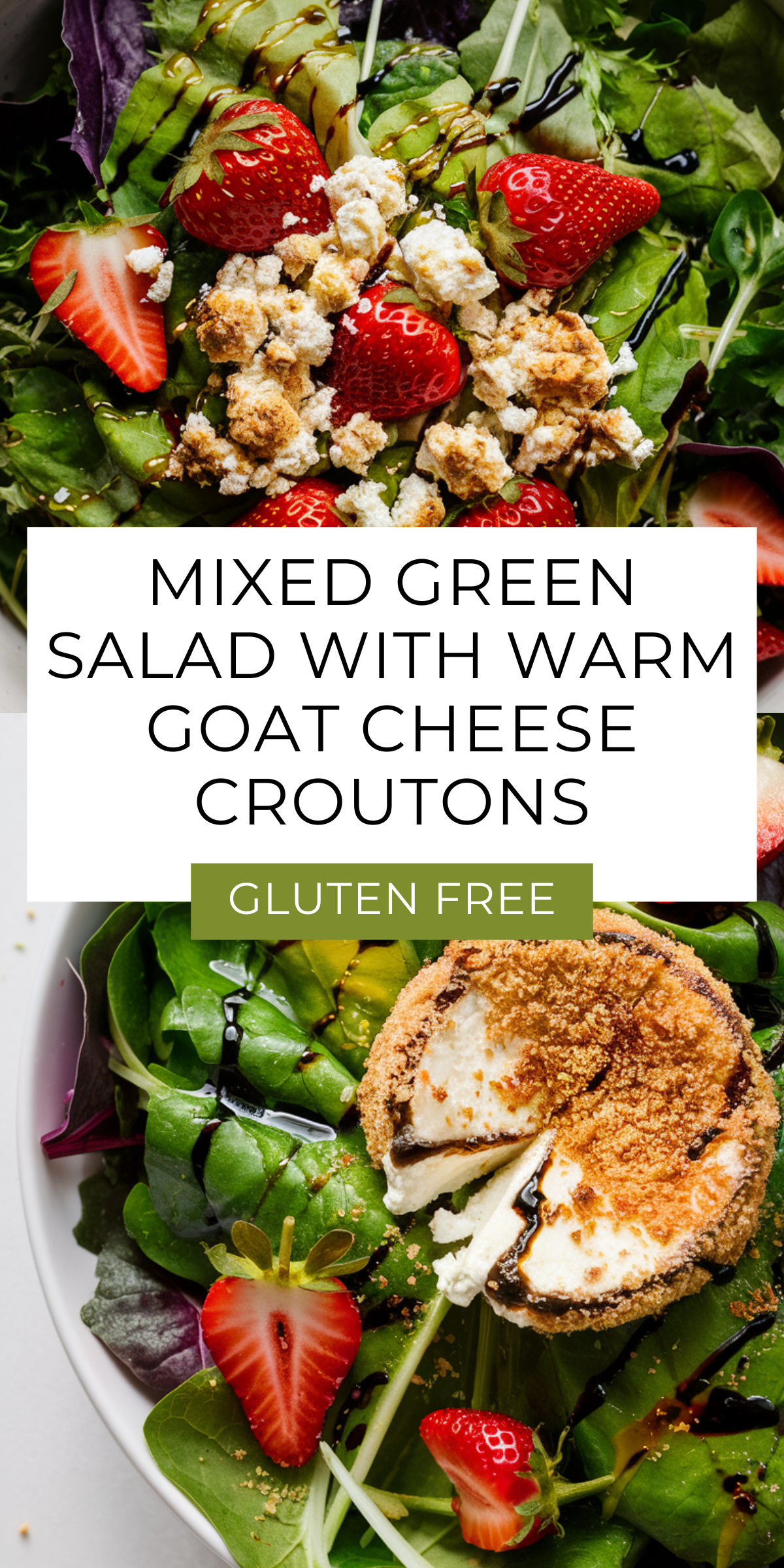 Turn an ordinary salad into something special with our Mixed Green Salad and Warm Goat Cheese Croutons! 🥬🧀 These deliciously crunchy croutons bring warmth and flavor, making every bite a delight. Perfect with a drizzle of olive oil and aged balsamic vinegar. Try it today! 🍴✨ #FoodieFavorite #SaladInspiration