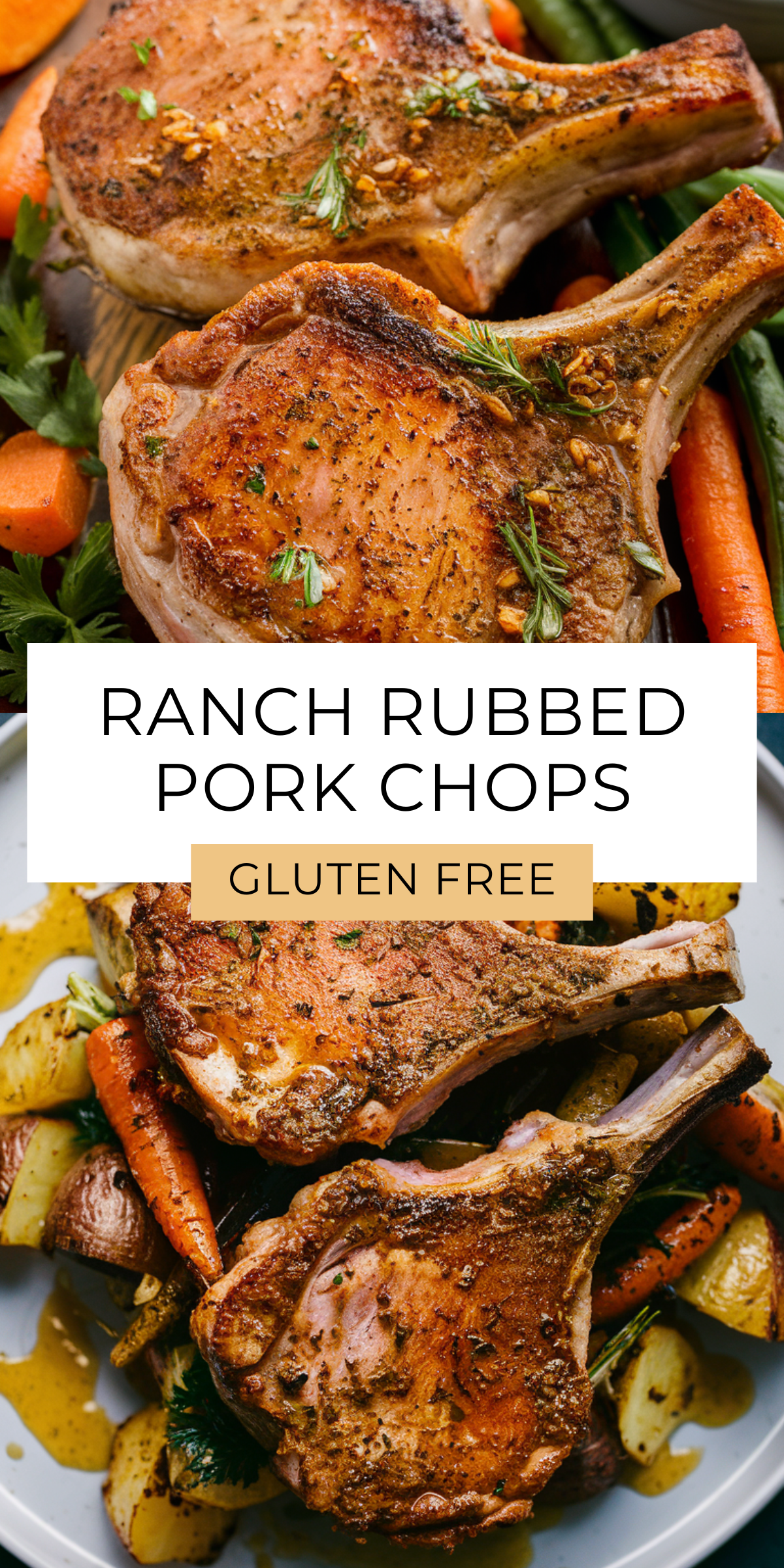 Ditch the pre-packaged ranch seasoning and create your own with this simple recipe! Perfectly roasted pork chops never tasted so good. Make a big batch and enjoy on meats, salads, or as a dip. 🌟🍽️ #DIYSeasoning #FlavorfulMeals